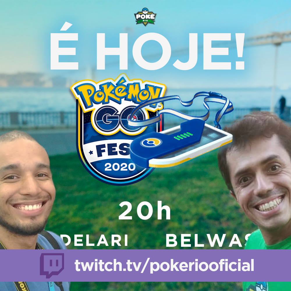 É HOJE! Belwas e Delari estarão ao vivo no nosso canal na twitch.tv/pokeriooficial para sortear o ingresso da GO Fest 2020! Vem com a gente!