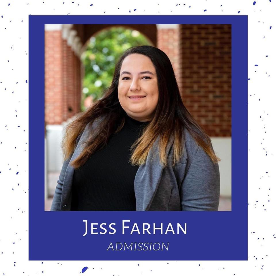 Check out our #fellowfriday Admission fellow Jess Farhan on Instagram and Facebook!