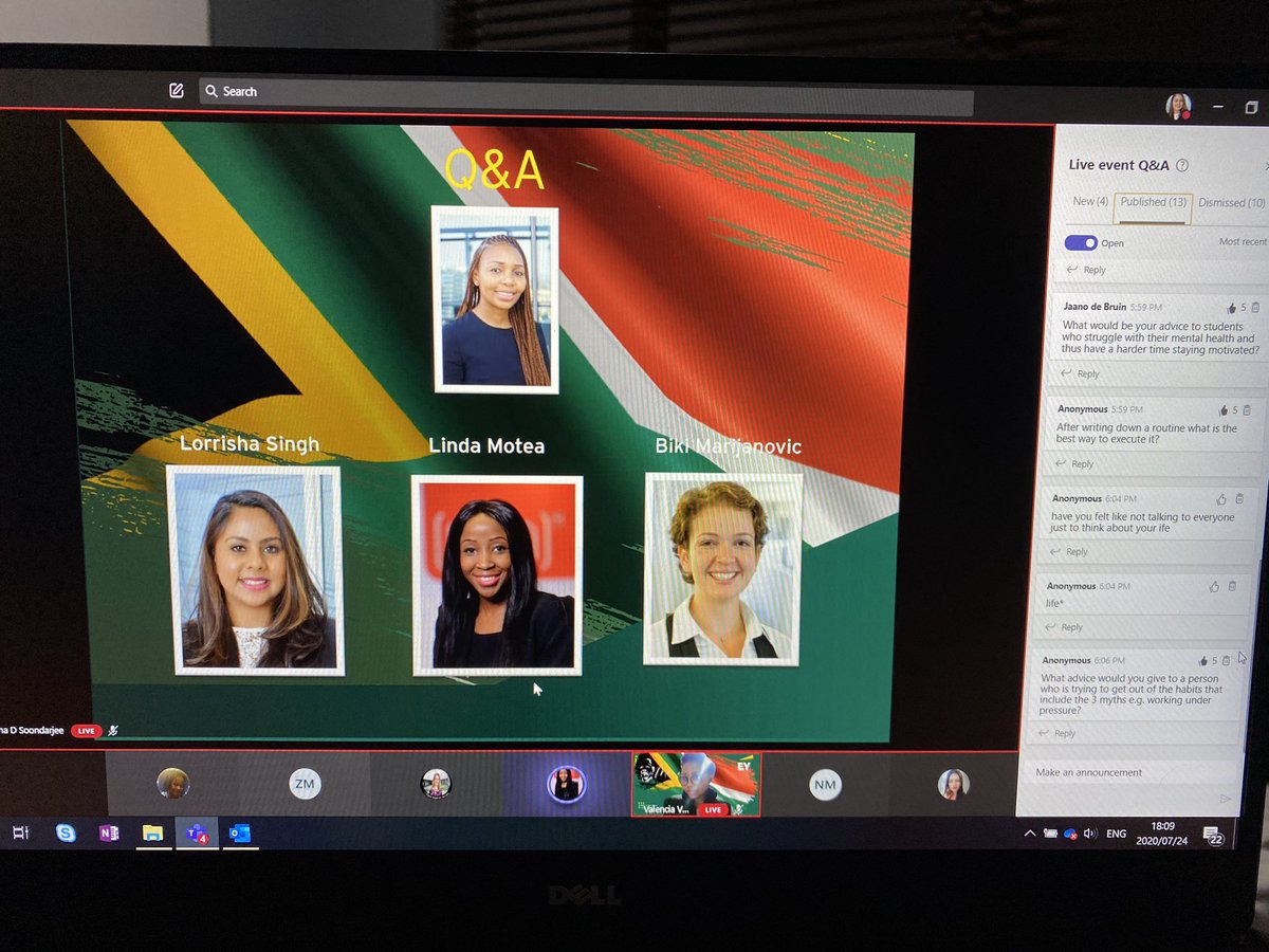 LorrishaS's tweet photo. Imparting knowledge is one of the greatest gifts to give, what a honour it was to spend 67minutes with #EYNextgen students talking about productivity and setting yourself up for success @EY_Africa #Buildingabetterworking #eyripples #eyripplesmandelamonth https://t.co/SIKLirwS6O