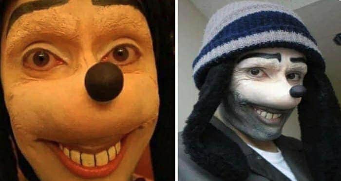 BonelessChords's tweet photo. White people when you make eye contact with them in the grocery store, pre-2020, colorized. https://t.co/48S2LkhEdf