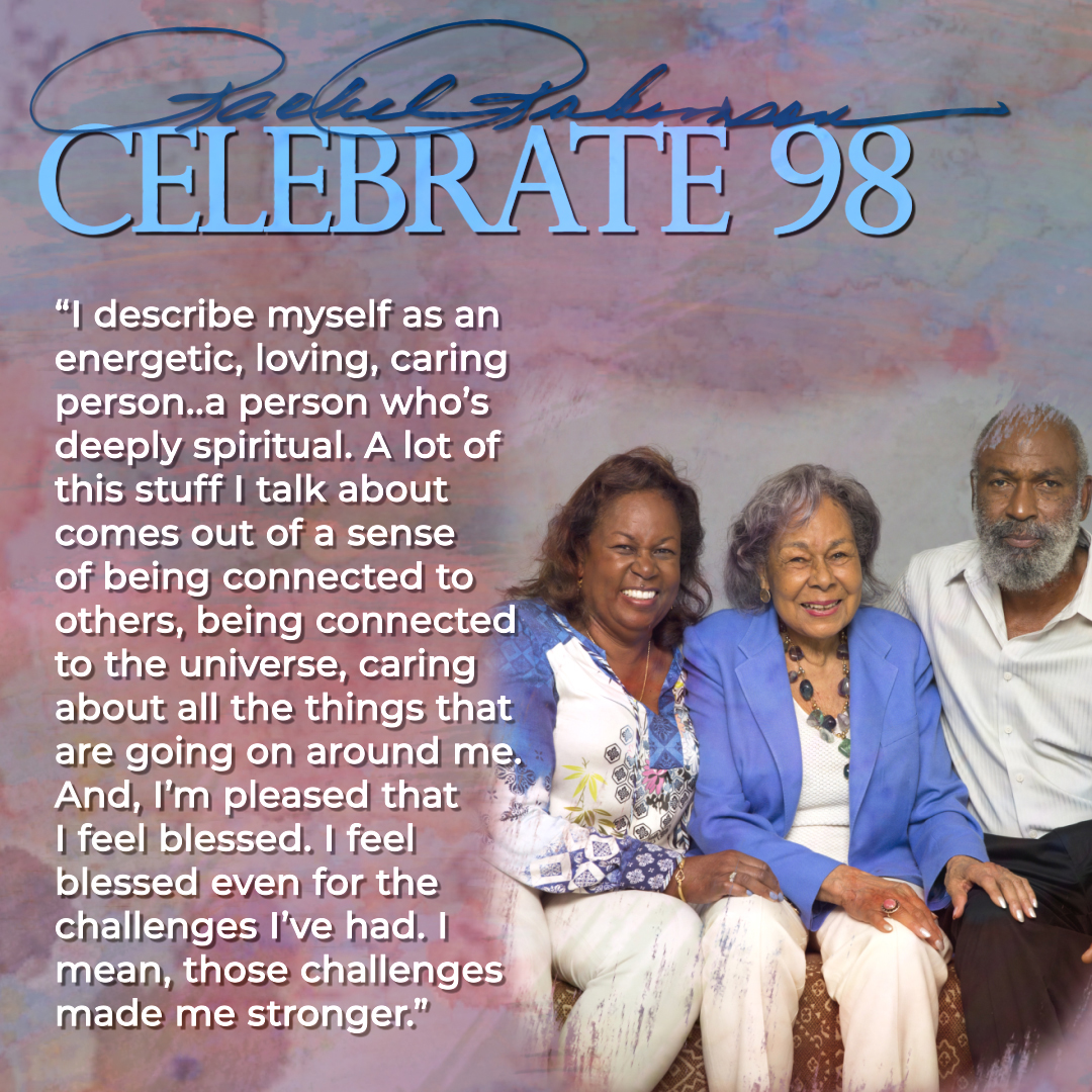 JRFoundation's tweet photo. Reflections from Rachel Robinson #Rachel98. There’s still time to send warm wishes to Rachel! Help us Celebrate 98 and donate as we strive to raise $98,000. Click the link below to learn more https://t.co/GSFrxjOneC https://t.co/s6LRsd9E9Y