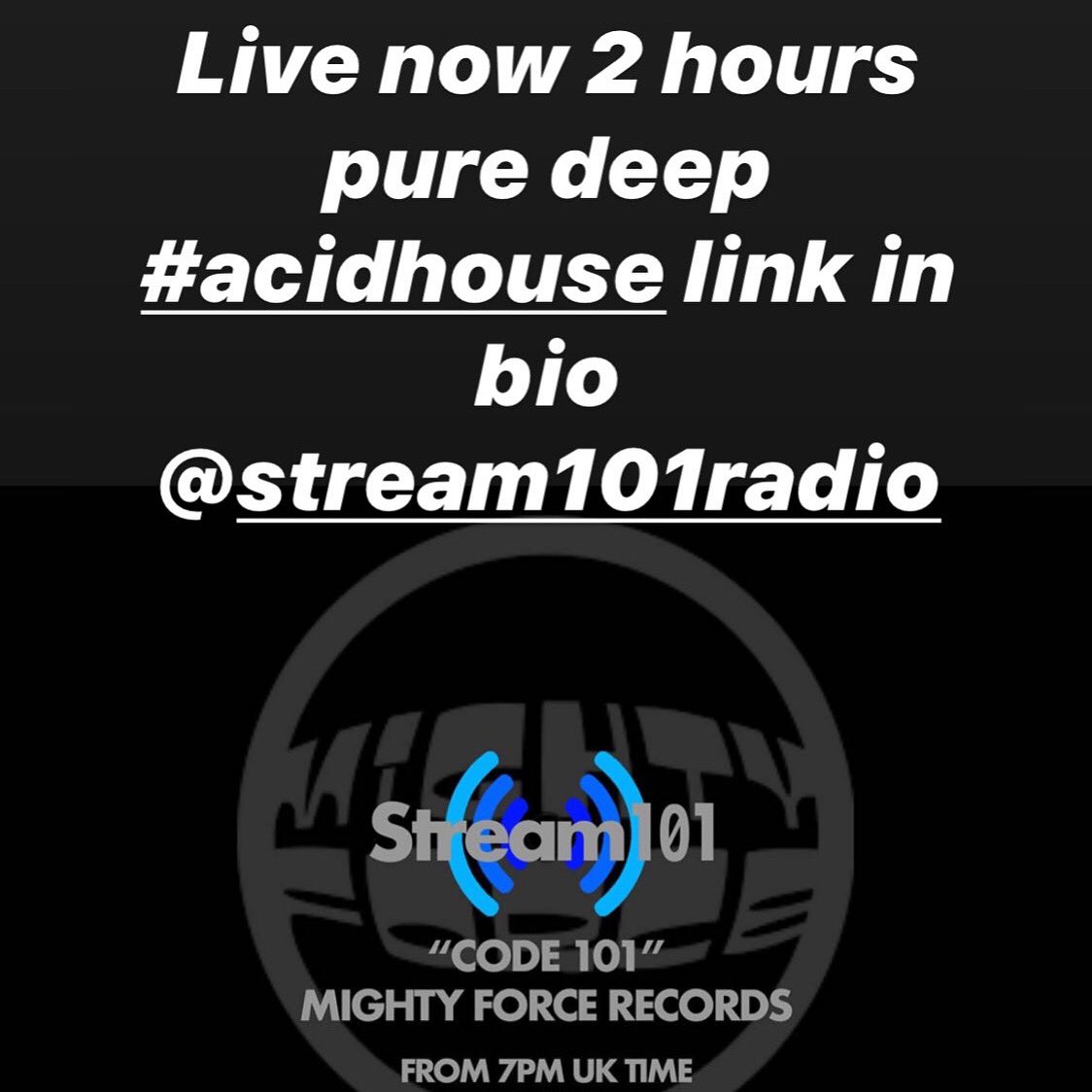 Sthbeachrecycle's tweet photo. Live now mighty force records https://t.co/24Qv6n9d2C #deephouse #electronica #acidhouse #techno #radio https://t.co/LsF2RFkpaS