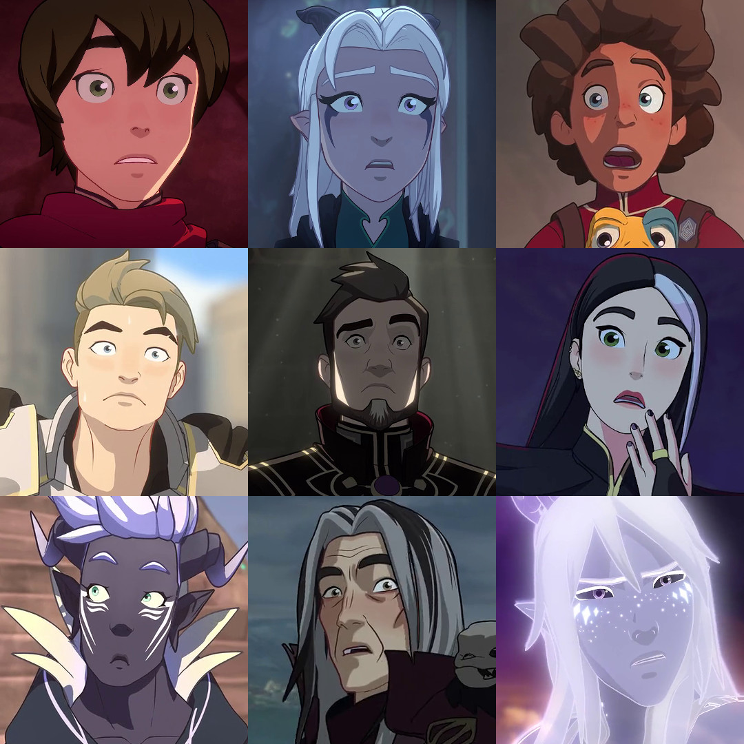 TheXadian's tweet photo. ANYTHING CAN HAPPEN!
#TheDragonPrince #ComicConAtHome2020 #GiveUsTheSaga #Callum #Rayla #Ezran #Soren #Viren #Claudia #Ibis #Ziard #Aaravos https://t.co/lltkQY7zMf