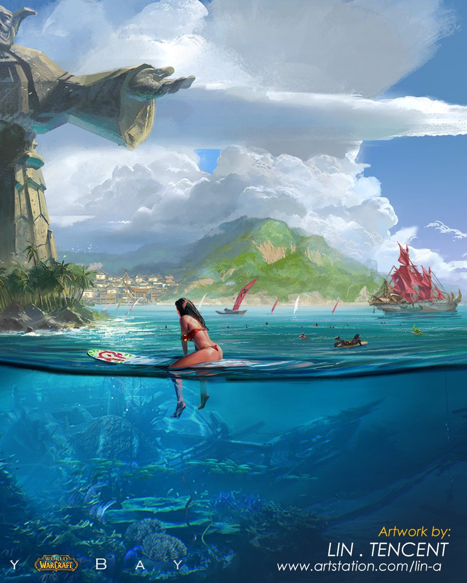 🏆Breathtaking artistic impression of the famous World of Warcraft  Booty Bay by a very talented artist @lin0.0s🏆 
 
artstation.com/lin-a 
. 
. 
. 
#worldofwarcraft #mage #wowclassic #starcraft #success #worldofwarcraftmemes #worldofwarcraftaddict #worldofwarcraftclassic