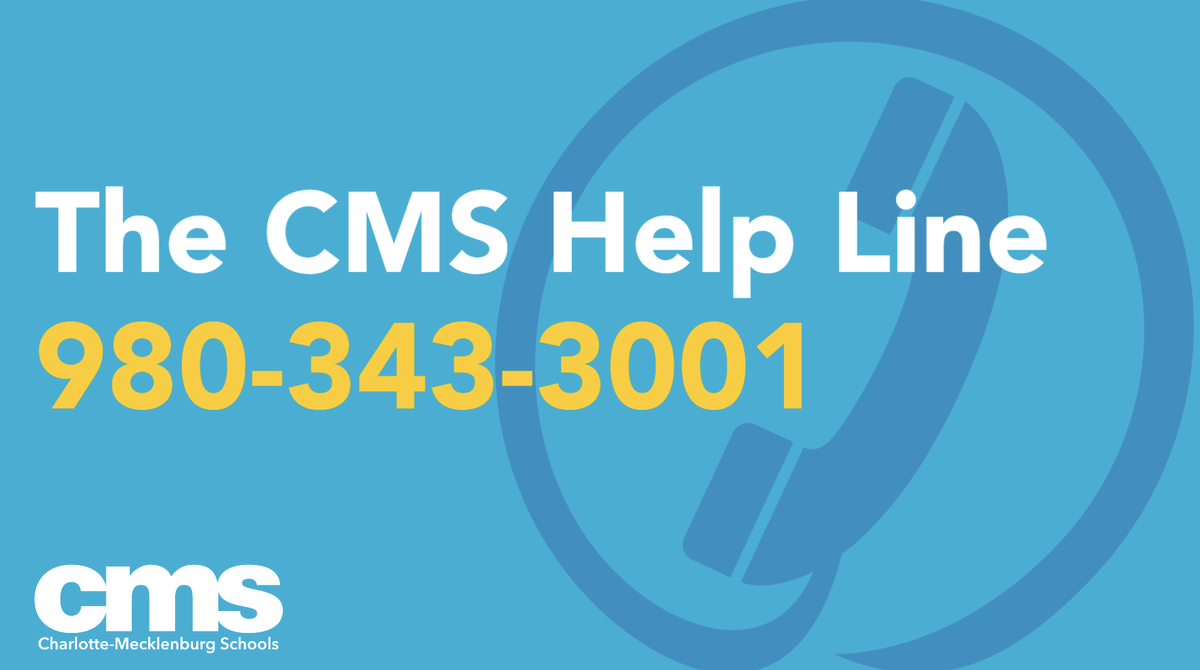 CharMeckSchools's tweet photo. Questions about Full Remote Academy enrollment? Let us know - we are here to help! Call the CMS Help Line at 980.343.3001 both Saturday and Sunday from 8 am to 5 pm. 

Enroll in the Full Remote Academy here: https://t.co/deoIyPKbBA https://t.co/Rkfqhq3B9V