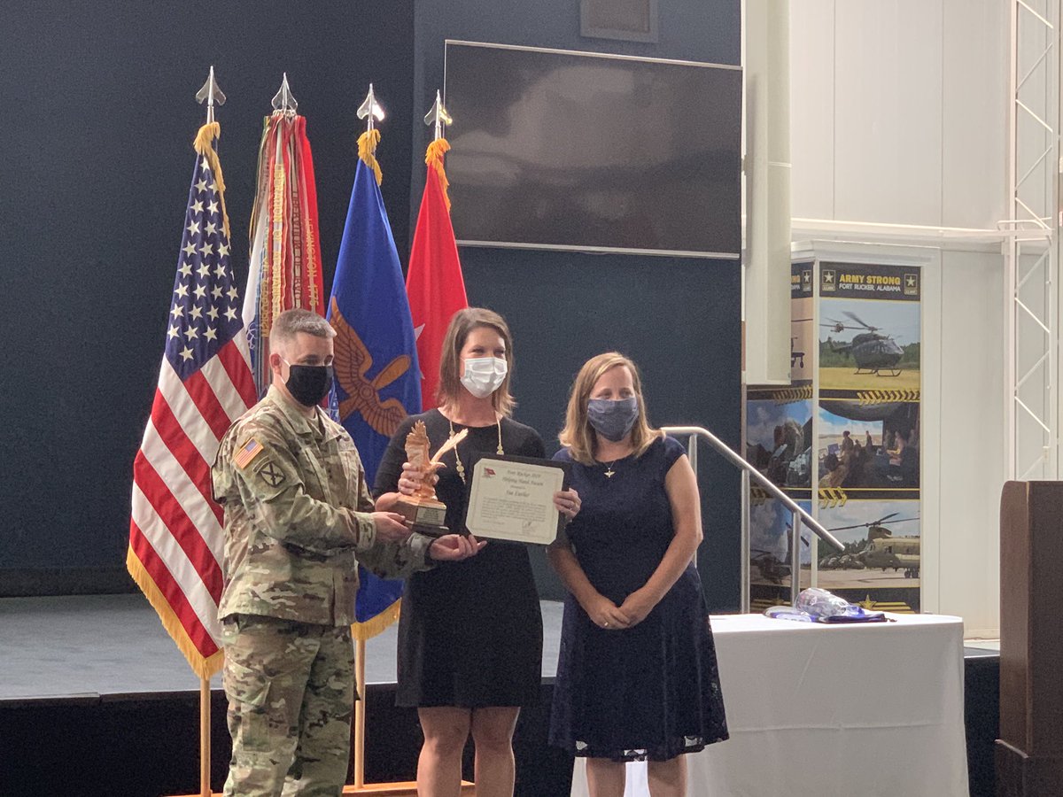 CSMHauke's tweet photo. Fort Rucker Volunteer of the Year AppreciationCeremony! Honored to serve alongside these great Americans! Thank you for all each of you do for Fort Rucker,  it’s Soldiers and our family’s! This is my Squad! @davidfrancisavn @jon_koziol #thisismysquad #abovethebest https://t.co/I47hASHDzU