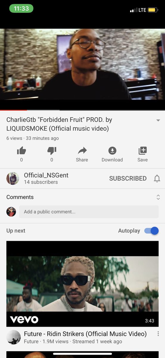 baribandz___'s tweet photo. Go run my nigga @CharlieGtb5 new music video out and make sure you “Like and subscribe to click on the link https://t.co/WxrxNhS8aL #YouKnowItsⓂ️⭕️🅱️🩸 https://t.co/ubEAz14m2p