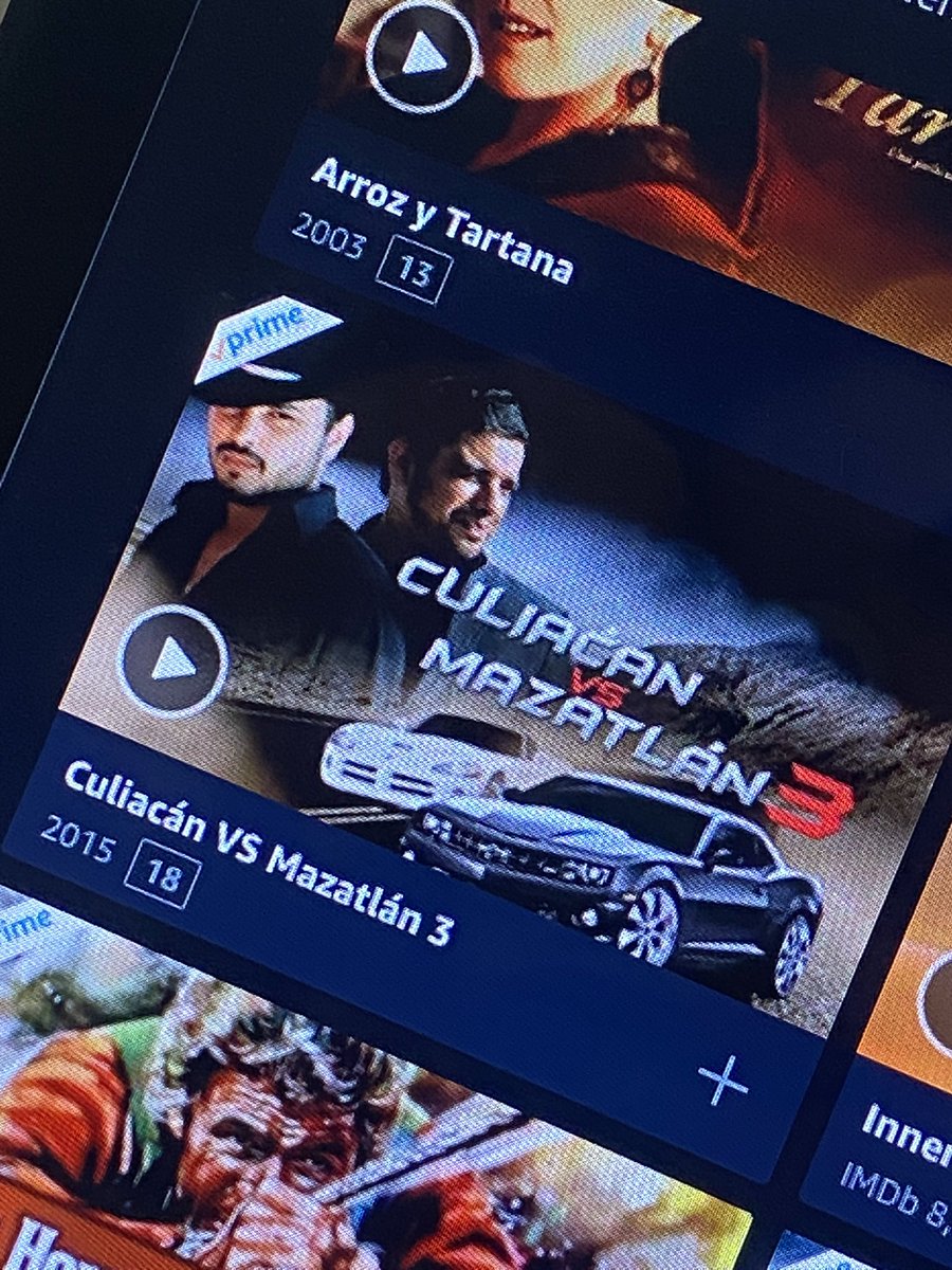 Llevo como media hora viendo que películas tiene Prime y me encuentro con esta mamada que se llama “Culiacán vs. Mazatlán”. Que verga.