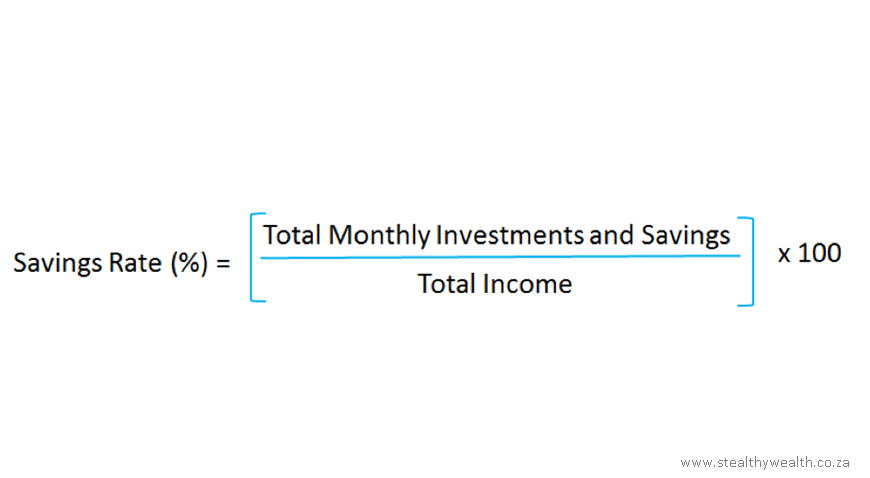 Your Saving Rate is equal to the total amount you are investing, paying extra toward debt, and saving divided by the total amount of income that lands in your bank account each month.Multiply by 100 to express your Saving Rate as a percentage of your total income.