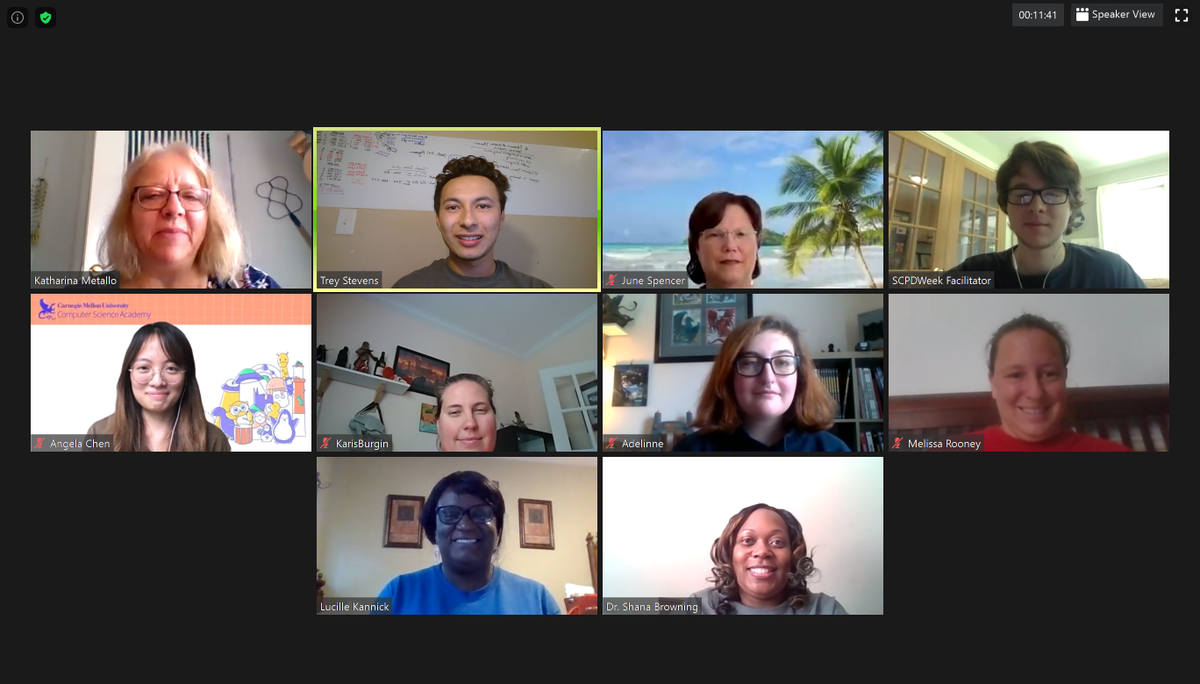 SC_CSTA's tweet photo. Here is just a few of our #teachers from this week's workshops. Thank you so much for being with us and helping us make #coding better in our #SCschools!!

#CSedSC #CSTA2020 #CSPDWeekSC #CSPDWeek2020 https://t.co/NfBJ63i8be