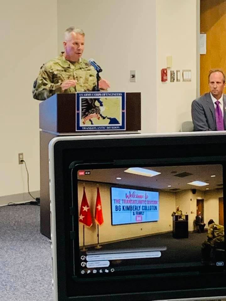 Today BG KIM COLLOTON took command of our Transatlantic Division, which conducts CRITICAL work by USACE in the CENTCOM AOR. Important missions with a GREAT leader!