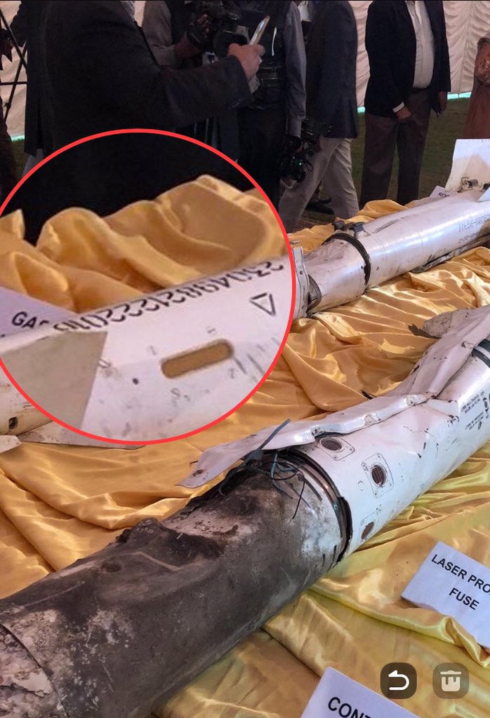 However the R-73E recovered from The Right Wing of Mig-21 Bis had serious complications when it was found that it carried a 14-digit serial number on its frame, as a genuine R-73E missile always carries a 13 Digit Serial number on its frame.