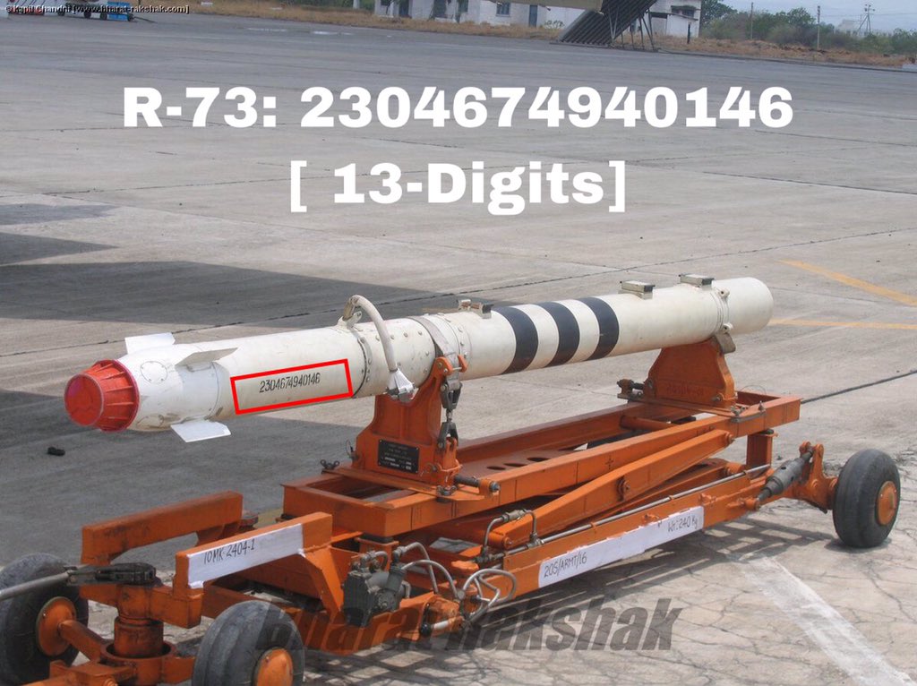 Genuine R-73 are shown below