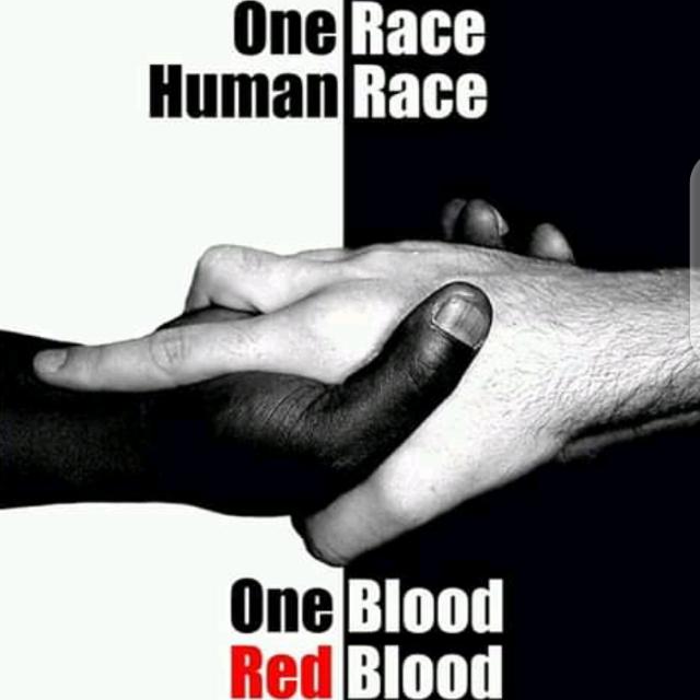 Colours shouldn't differentiate us, we're all one brother's and sister's...