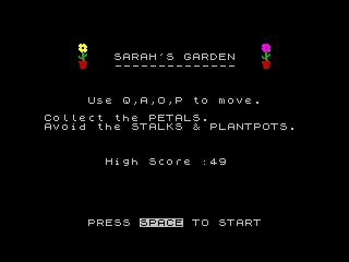 csscgc's tweet photo. #NewGame for the CGC!

Andy Jenkinson has sent us "Sarah's Garden".

Review and download at: https://t.co/7ntXjujZnI #csscgc #sinclair #zxspectrum #csscgc2020 https://t.co/TZwKRMu5AN