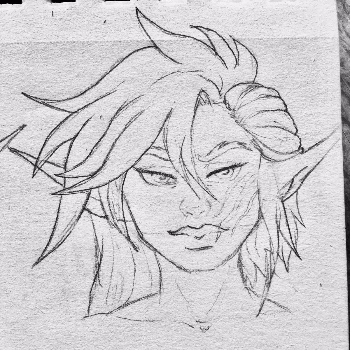 RAaronBasto's tweet photo. Going to work on some character designs and perspective.
#sketch #artoftheday #gallery #artwork #artist #art #creative #lineart #sketchdaily #sketch_dailies #doph #elf #elves #fantasyart #pencildrawing #pencil #profile #heads #pencilsketch #coc #characterdesign #characterconcept https://t.co/nSLPpAL05B
