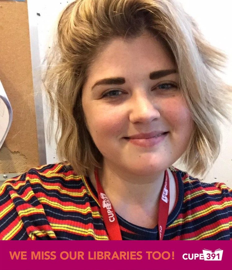 CUPE391's tweet photo. We are sharing messages from our CUPE 391 members who want to let you know what they’ve missed most about working at Vancouver Public Library.
Today, meet Alex!
#wemissourlibrariestoo #vancouver #vancouverpubliclibrary #VPL #vanpoli #librarytwitter #vanlab #onlylibrariescan https://t.co/e4hyDdgGS5