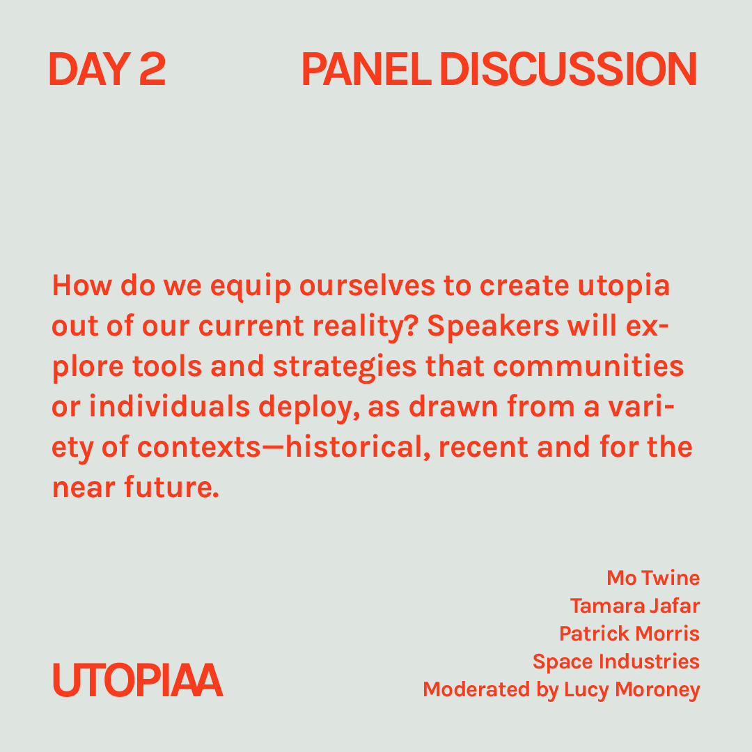 GrayAreaorg's tweet photo. On Sunday at #UTOPIAA Festival, creators discuss how they modulate our experience of physical reality to create encounters, atmosphere and storytelling to evoke new worlds. 🌐
Register today! 👉 https://t.co/AidaShHH0P https://t.co/MgecRl9KQc