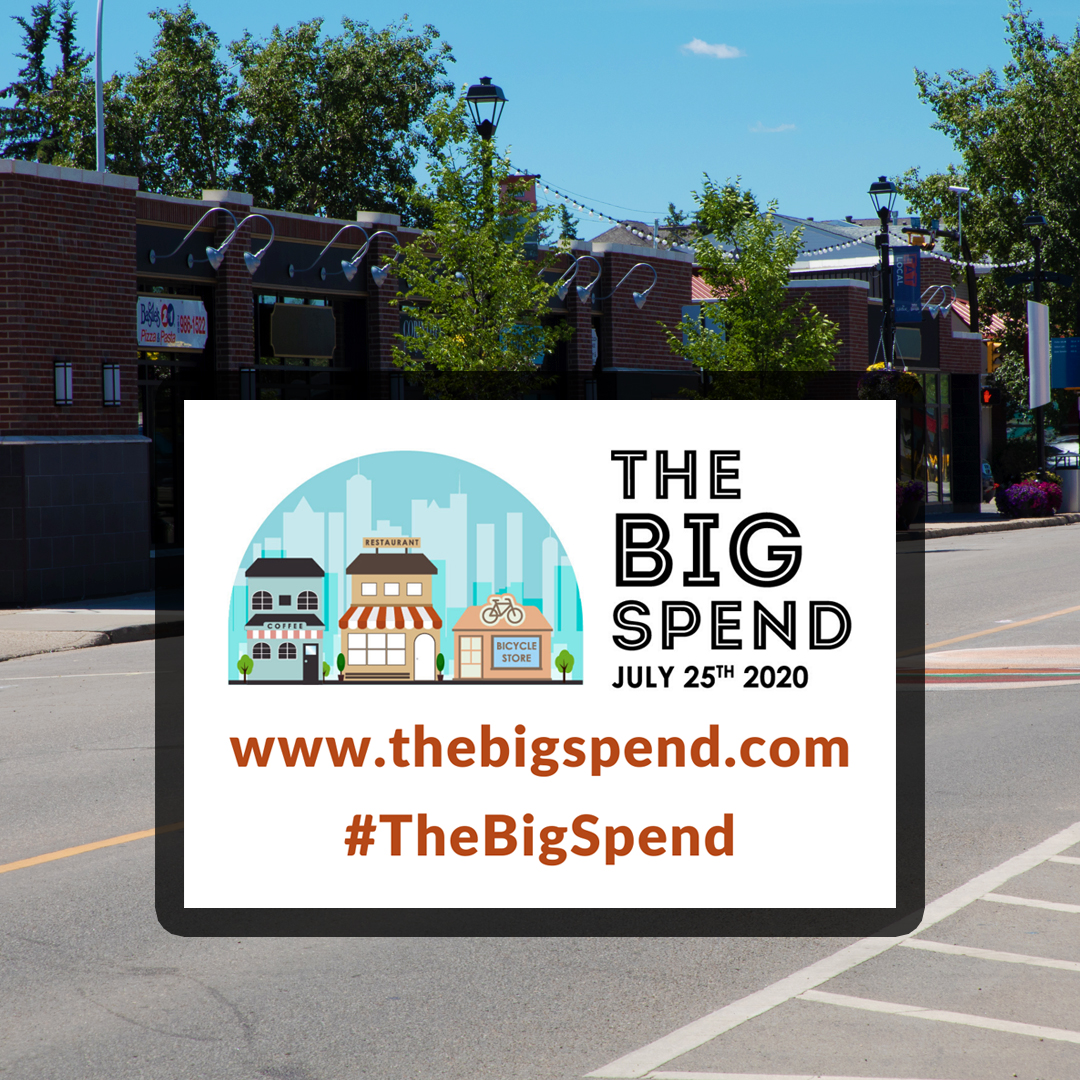 LeducLibrary's tweet photo. #TheBigSpend is a 1-day event happening on July 25th! Here's how you can help our economy recover from the #COVID19 pandemic:
1) #BuyLocal at a small business
2) Report your spend at https://t.co/X9pD3nMbUe
3) Share the news on social media using #TheBigSpend and #LoveYourLeduc https://t.co/E3zAxjljzU