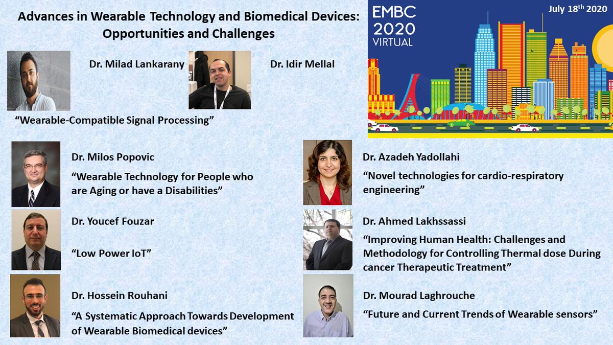 Idir_Mellal's tweet photo. Thanks to the participants of the #EMBC Workshop on July 18th"Advances in Wearable Technology and Biomedical Devices: Opportunities and Challenges"Thanks to @MilosRPopovic, @MLankarany, @mellalidir, @SleepdB_Lab https://t.co/ZaaJjwAFy7