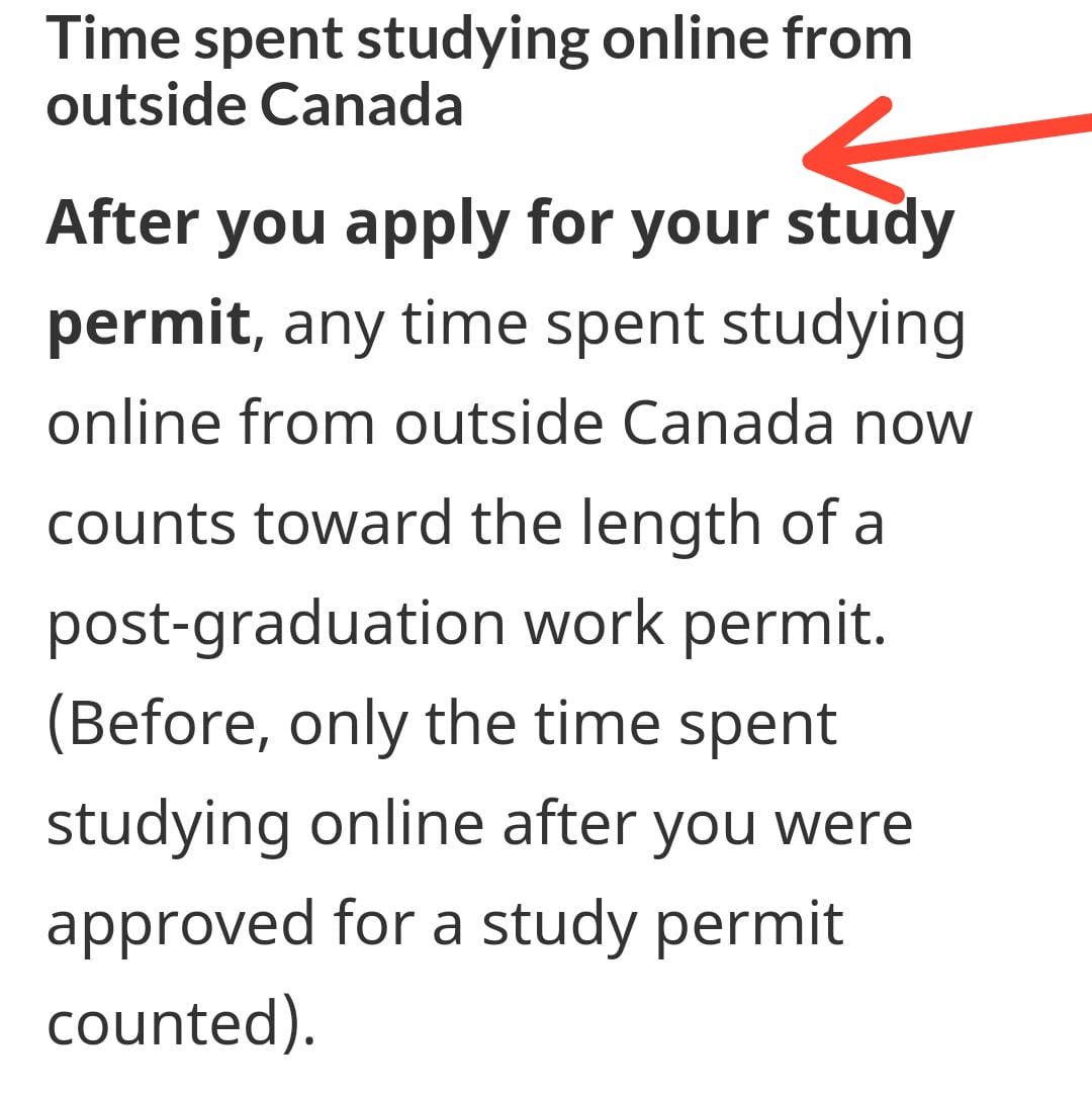 harshang999's tweet photo. @CitImmCanada
Can you please confirm whatever we interpret is correct or not?
So does this means, PGWP will be counted from the day visa application has been submitted?
So that one could study onlineFall2020 even if they receive AIP a little later? https://t.co/0BWuUfag2T