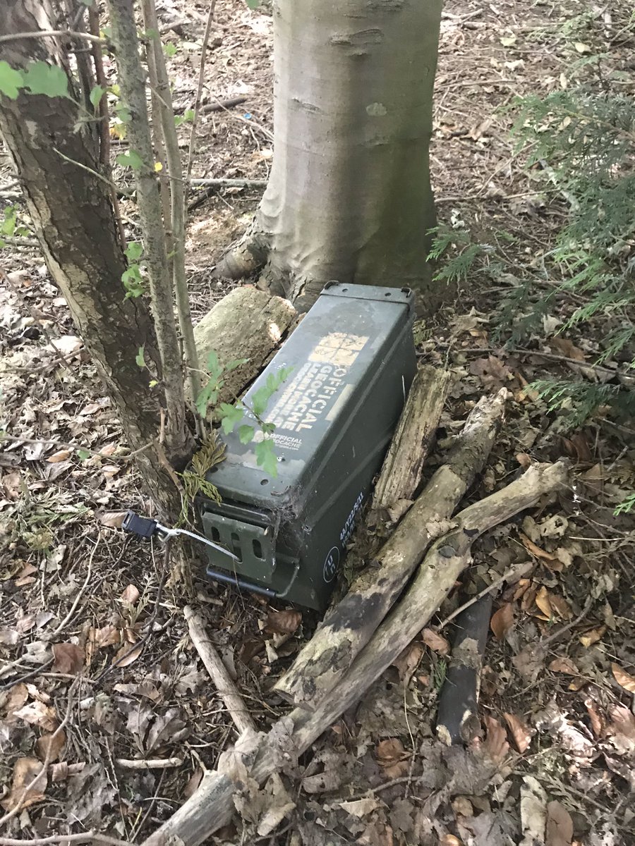 GeocachingOscar's tweet photo. Took a detour during work today to check in our bonus #geocache last found February 1st large #ammocan with plenty of swag @GoGeocaching #geocaching https://t.co/6k5661HwYD