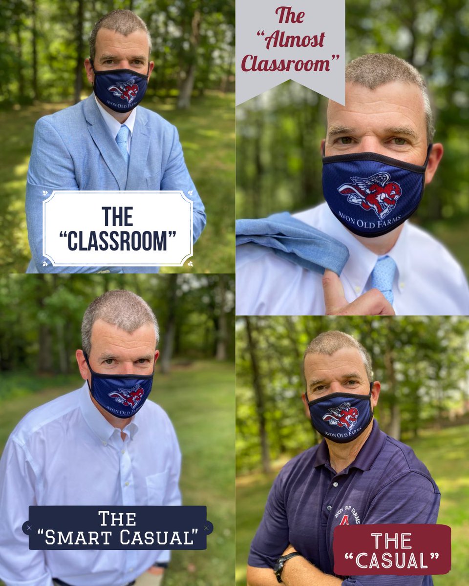 avonoldfarms's tweet photo. Note how the ever-versatile #wingedbeavers mask shines as the (essential) accessory-of-choice in ANY scenario. Grab one (or 5!) for yourself at https://t.co/fFm7nu7v4j - 1 for $10; 5 for $40. #avonsafe https://t.co/QgKhcEBze8
