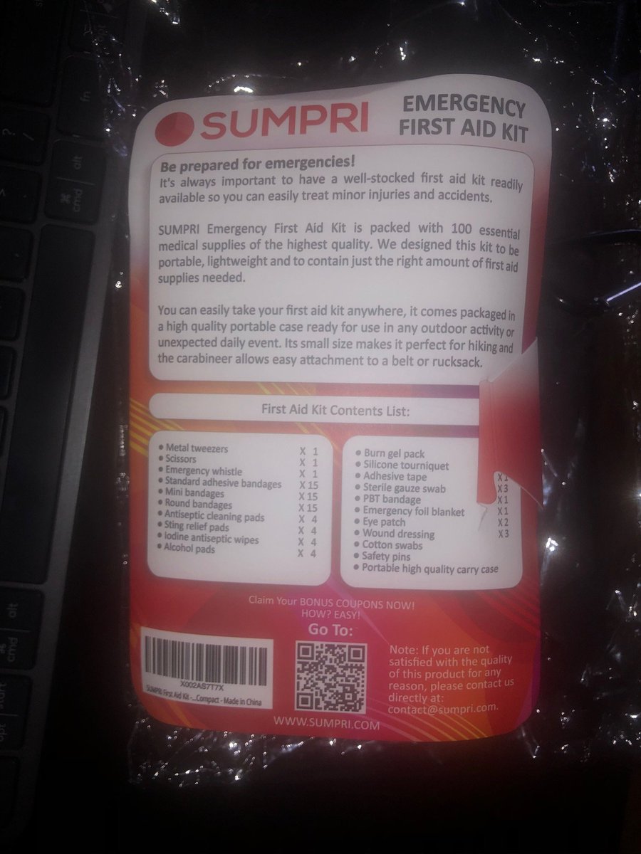 Guyville_Review's tweet photo. Its always good to have a first aid kit on hand at all times. Small and compact be carried in a bag, purse or just left in the auto.

https://t.co/gVeojQsRWa
#sumpri #firstaidkit #minifirstaidkit #Emergencyfirstaidkit #survivalkit #campingfirstaid https://t.co/J5jy7tFgxB