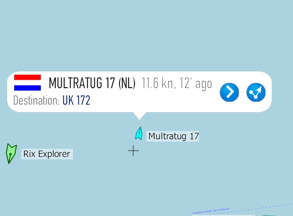 EMKvissers's tweet photo. Nederlandse sleepboot onderweg om vastgelopen UK-172 vlot te trekken voor Deense kust. Eerdere pogingen mislukten. https://t.co/oBiTemSd30