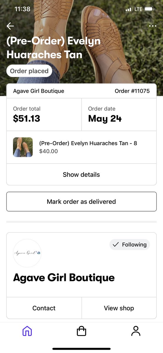 evelyn huaraches tan