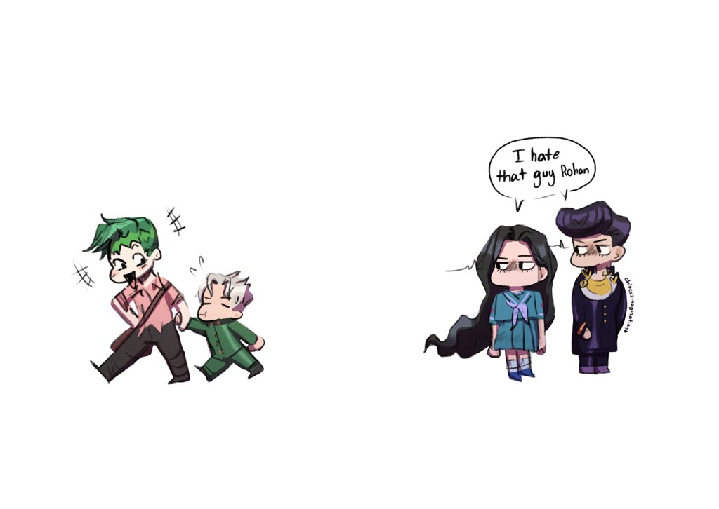 Ok some more Josuke and Yukako sibling art #jjbafanart 