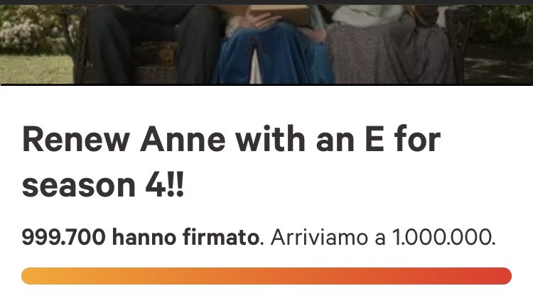 Annewihtane_it's tweet photo. -300 firmeee! NON SO COSA DIRE🧡😔 #AnneWithAnE #ChiamatemiAnna #annewithaneseason4 https://t.co/i1sl0J7xAO