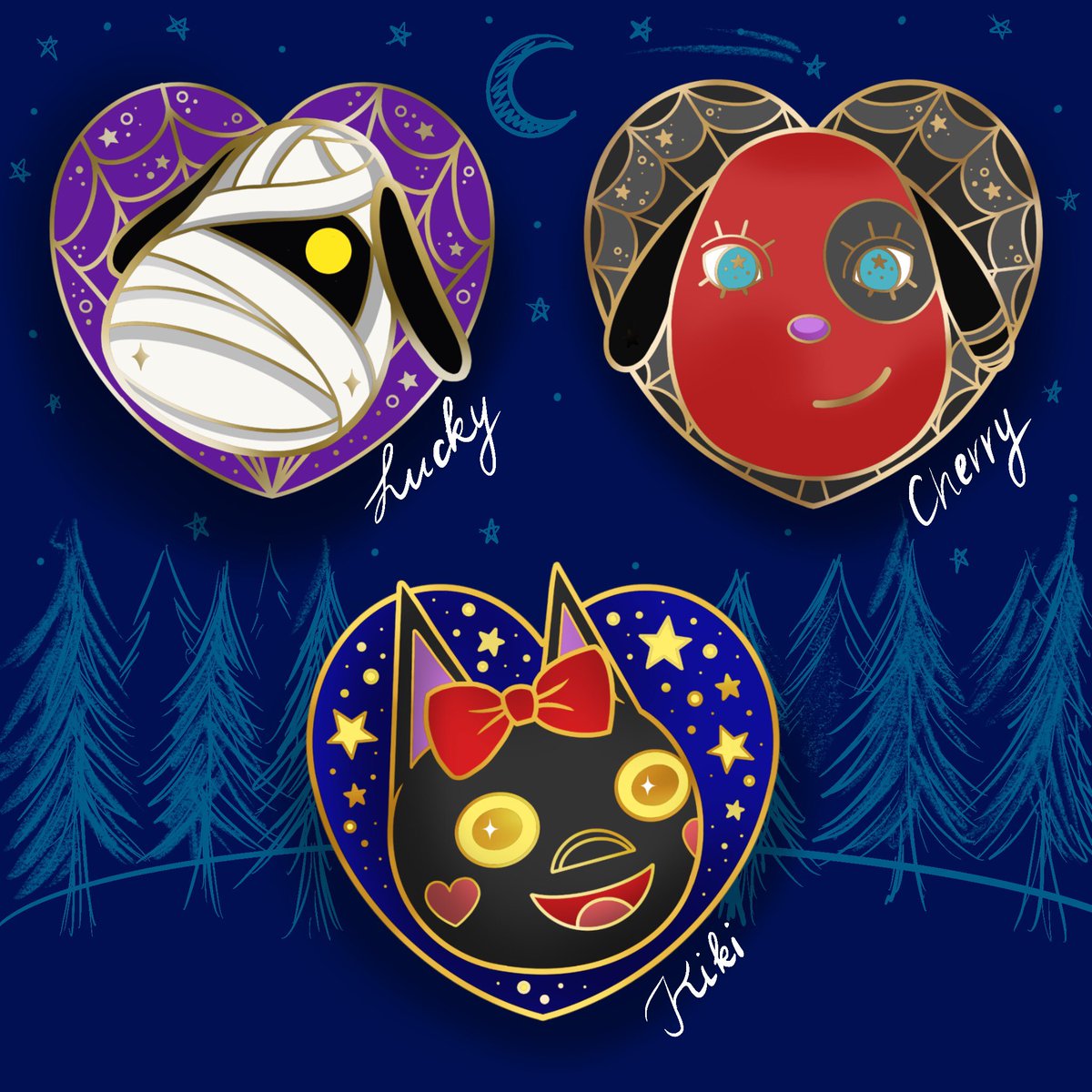 spacetaxiart's tweet photo. The halloween Ac Pins are available for a few days only! (30th July) Due to losing my job yet again, I highly appreciate every rt and support! Thank you so much ❤️
https://t.co/noumdMoZfZ https://t.co/3pzv9qLs5b