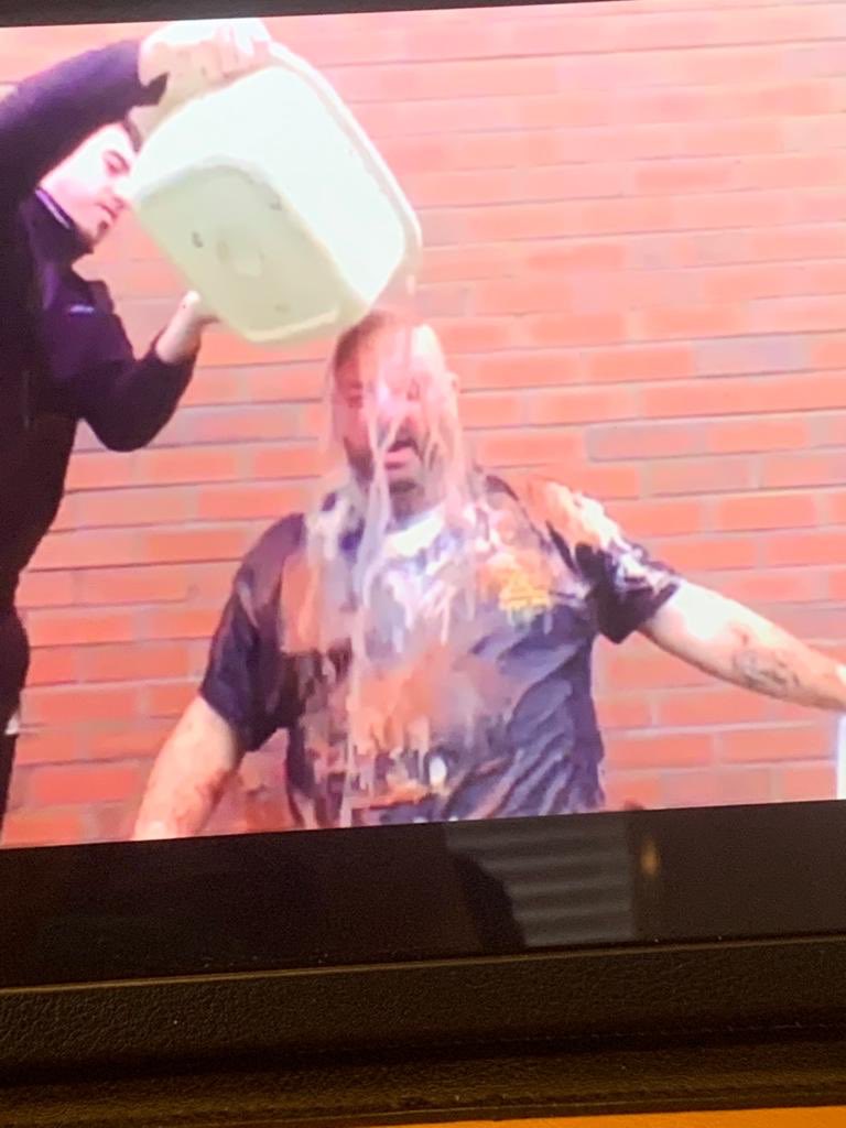 MellingScouts's tweet photo. It’s always great to see our leaders getting involved. Tonight  Colin our Group Scout Leader ran a Quiz on Zoom for Cubs and Scouts.  Every time there was a Correct Answer Colin got gunged. Think is fair to say he lost 😂 #scoutingathome https://t.co/4qRqRmdezf