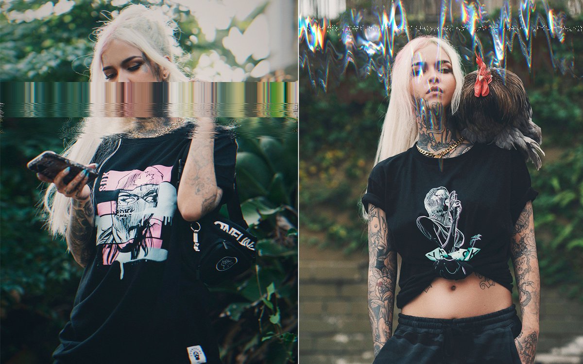 EphinApparel's tweet photo. Two new tees from the new @stompdown x @yasfoe collab. Available now at https://t.co/9zpOjszDYM. Get a free limited edition sticker pack with every order. 🍁🦘#SDK #EPHIN #YASVO https://t.co/YGcShErtQW