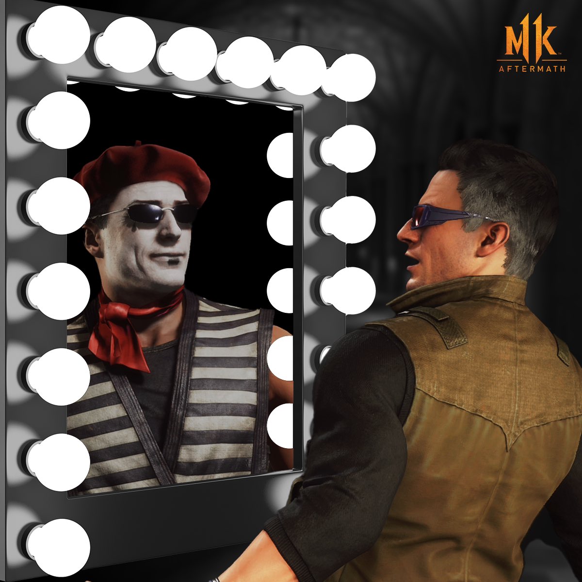 MortalKombat's tweet photo. You ever look in the mirror and think, "Damn, I look good!" #MKAftermath https://t.co/7JFRTIRFTa