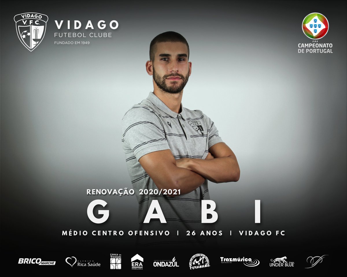vidagofc's tweet photo. ⚽️🔏✍️ O Vidago FC anuncia a #renovação de Gabriel Santos (Gabi) de 26 anos!
#vidago #vidagofc #campeonatodeportugal #gabi https://t.co/bE0sdk0WOJ