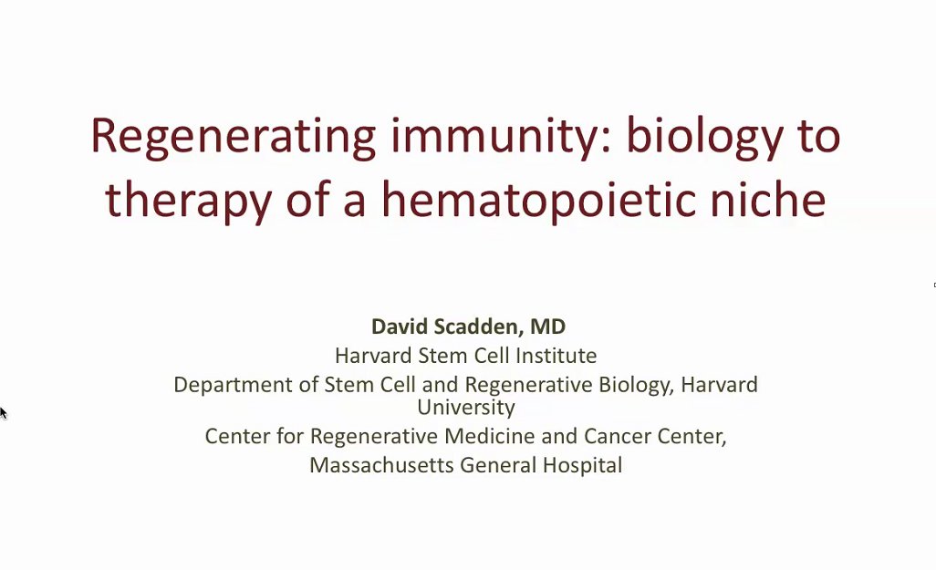 Rana_Gbyli's tweet photo. #HappeningNow in #bhshortcourse: Live talk on #regenerating immunity: biology to therapy of a #hematopoietic niche. @JAX_Education https://t.co/XBk4dp4zIa