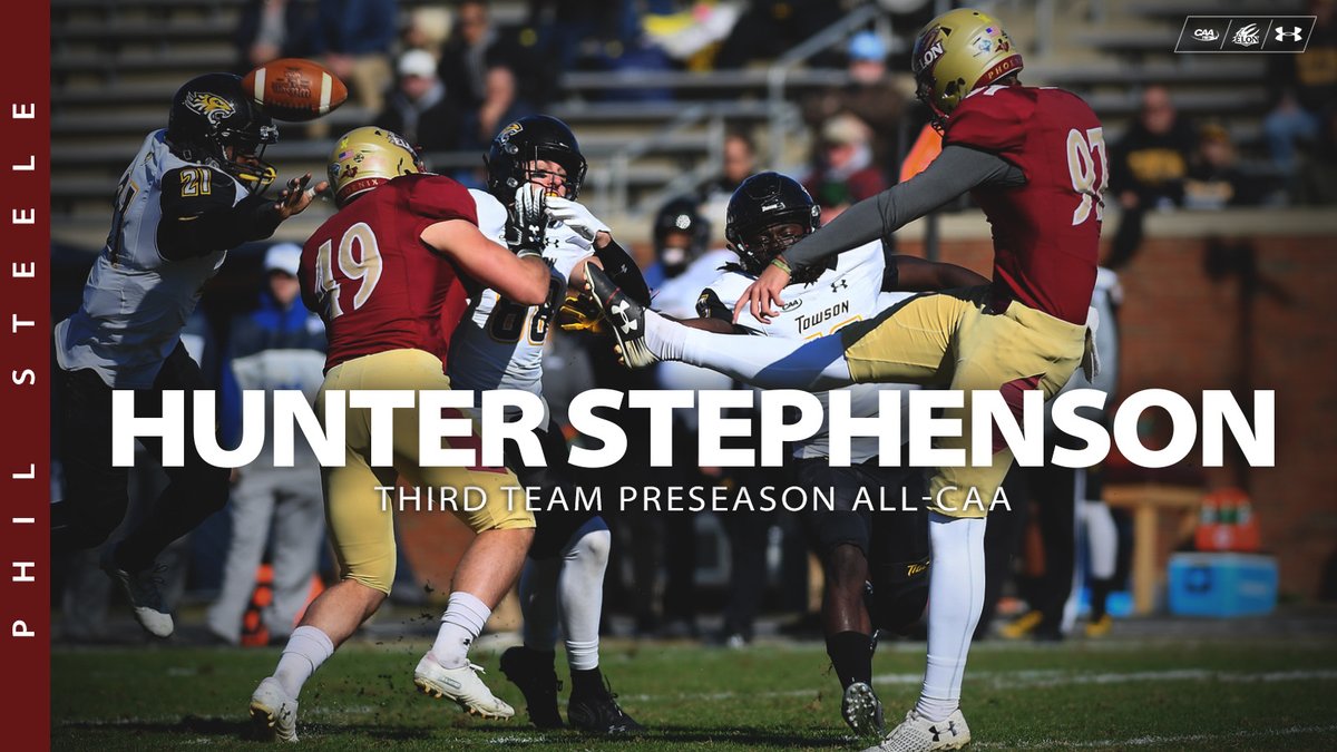 The Phoenix had 4️⃣ members of the team receive 2020 Preseason All-CAA honors by Phil Steele!

📰 bit.ly/3fYM7hr

#AED