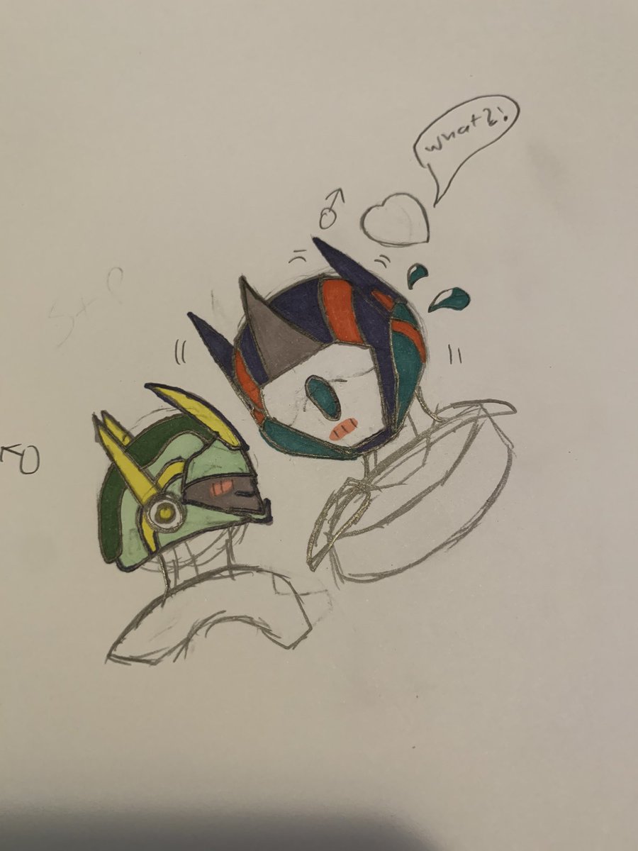 || here’s my two OC’s Surplus and Perspire. My first TF gay ship 😔💙💚