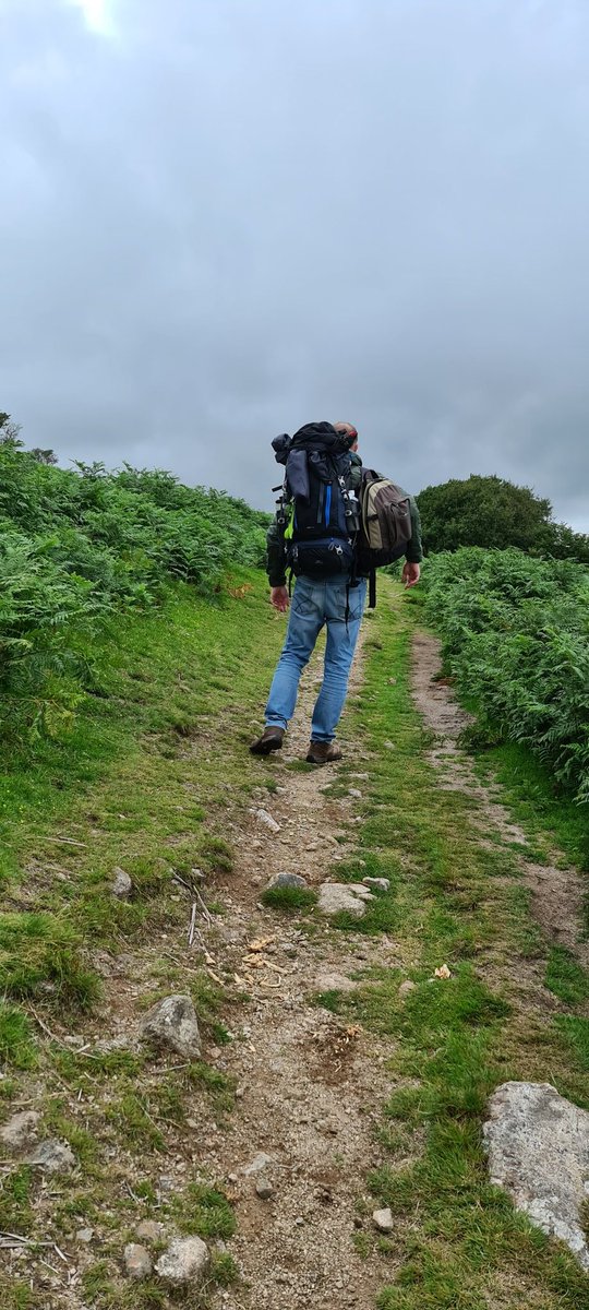 Coffeeandcamp1's tweet photo. So the first pic is how we started our dartmoor walk to wild camp and the second pic is about 5 minutes later! #ultralightweight #not #knackeredback https://t.co/DNbeRoShpj