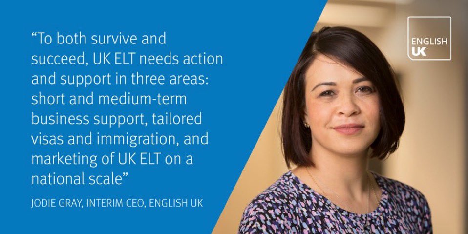 englishuk's tweet photo. We have published a 14-step roadmap outlining exactly how the Government can help #ELT - an industry that contributes over £1.4 billion to the UK economy and creates 35,000 jobs each year - recover after Covid-19.

⚡ Help kickstart #UKELT: https://t.co/JTLQfZ61hg https://t.co/A6ckAfV8ND