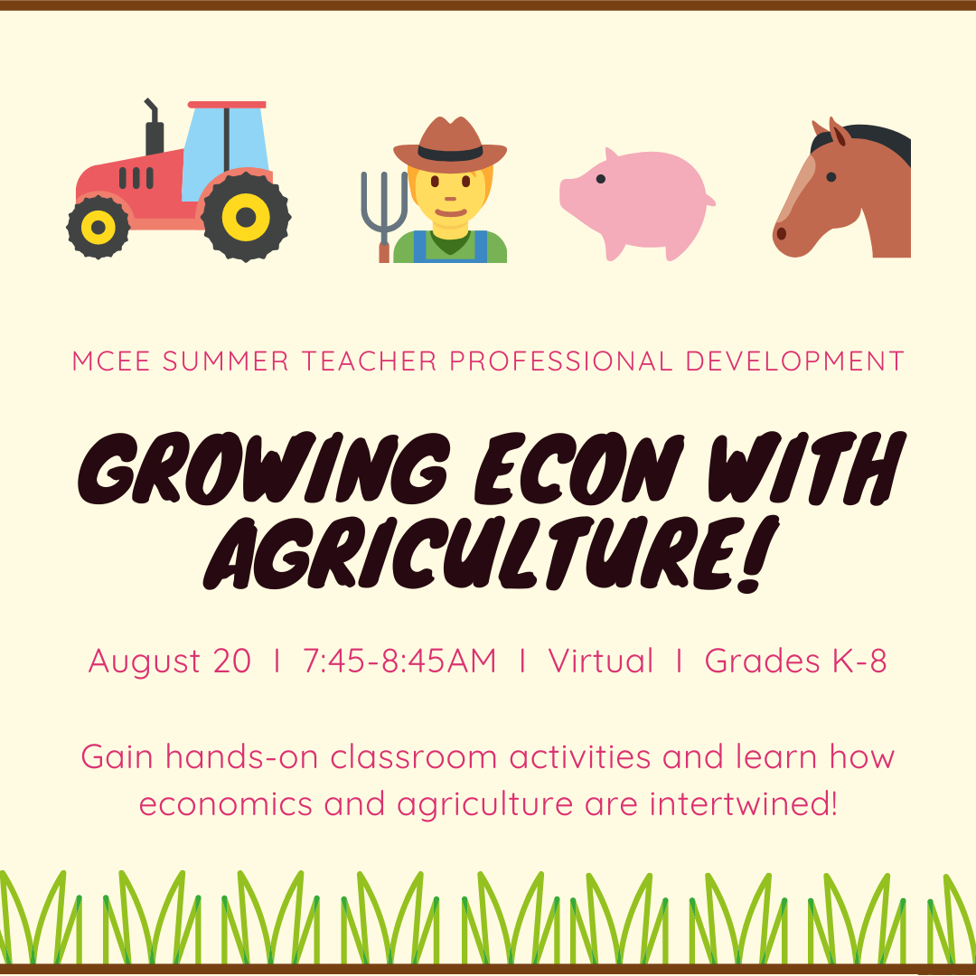 mceetweets's tweet photo. What do Minnesota agriculture and food production have in common with economics? Join us August 20 to find out! Secure your spot for the free webinar at  https://t.co/gNCvRTWPez https://t.co/NZ8j8ngDwV