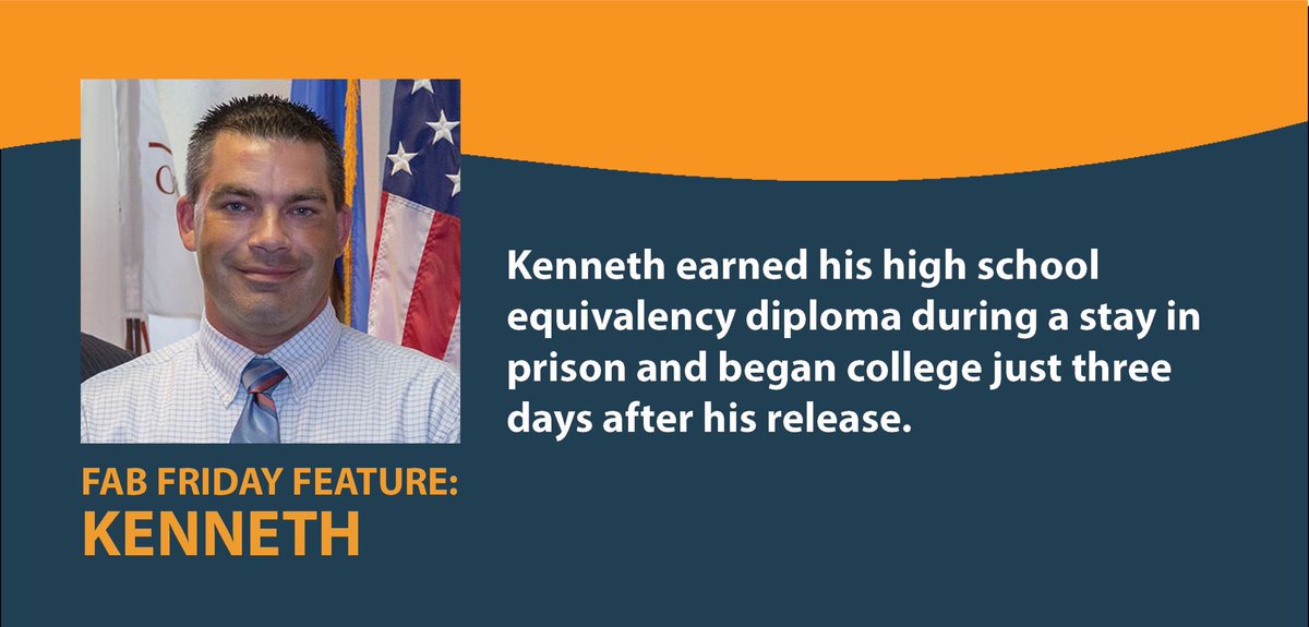 Kenneth earned his high school equivalency diploma during a stay in prison and began college just three days after his release. Read more: tinyurl.com/coabekenneth #COABEHQ #adultedu #fabfriday