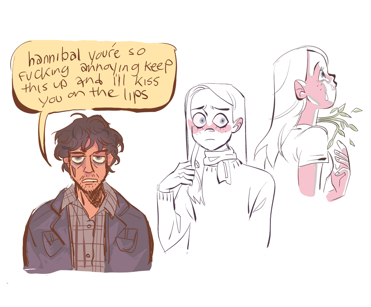stupid doodles and some abigails. i love this gosh darn family :J #hannibal 