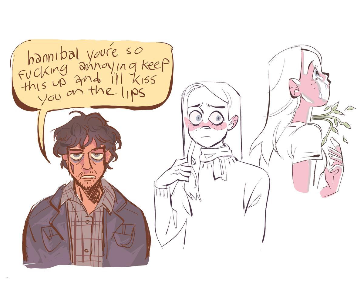 stupid doodles and some abigails. i love this gosh darn family :J #hannibal