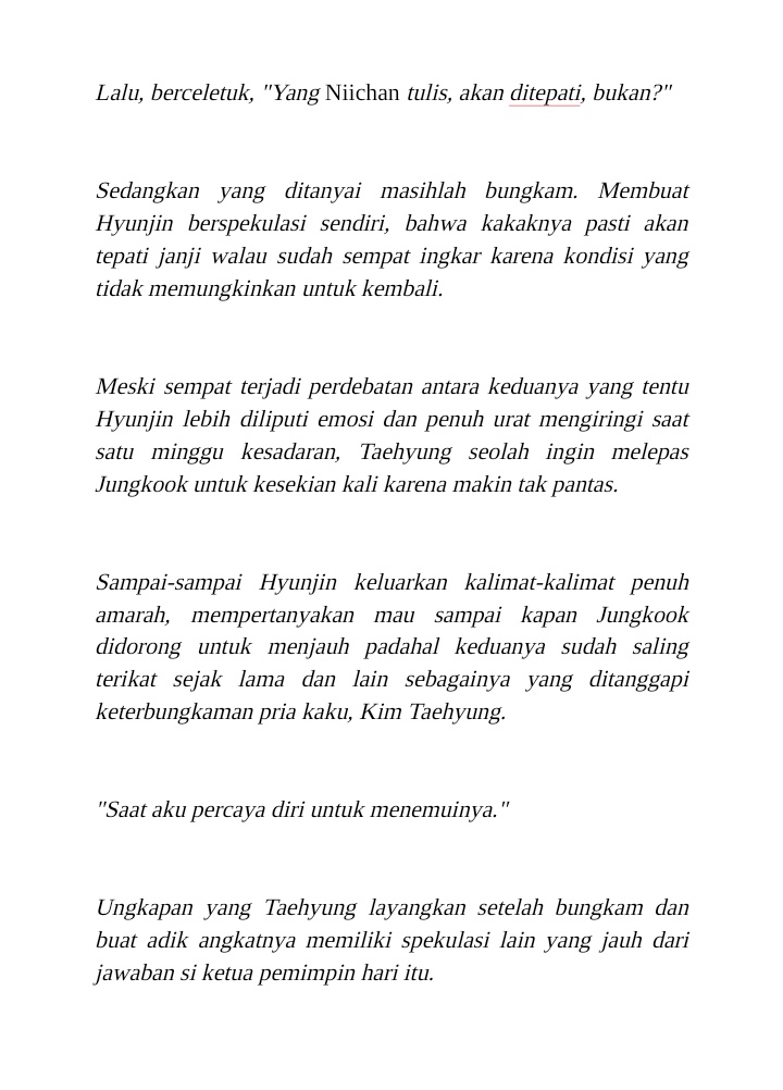 meyrakee's tweet photo. H—16.

(Italic : Masa lalu) https://t.co/eyqmGvTGRw