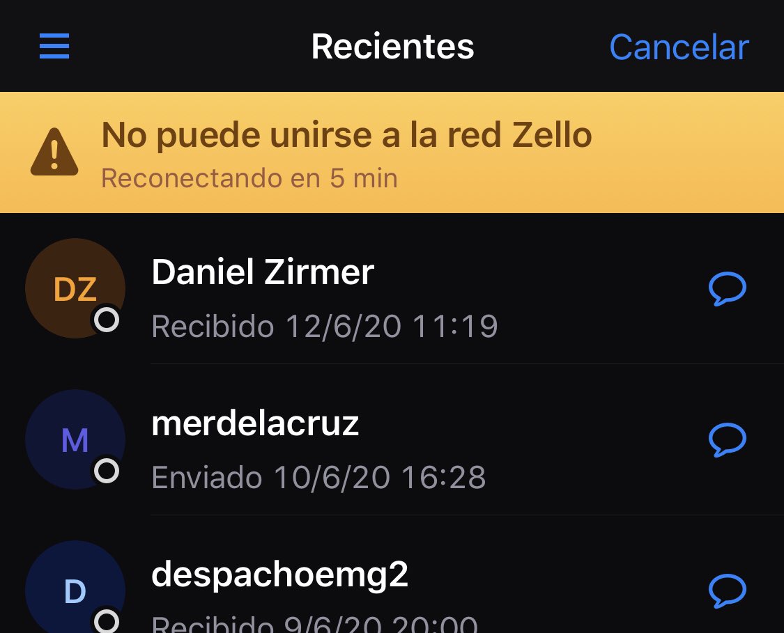 javiGauna's tweet photo. @Zello  otra vez caldo el servidor!! C’mon!! 🤬🤬 https://t.co/It8ES7OaoE