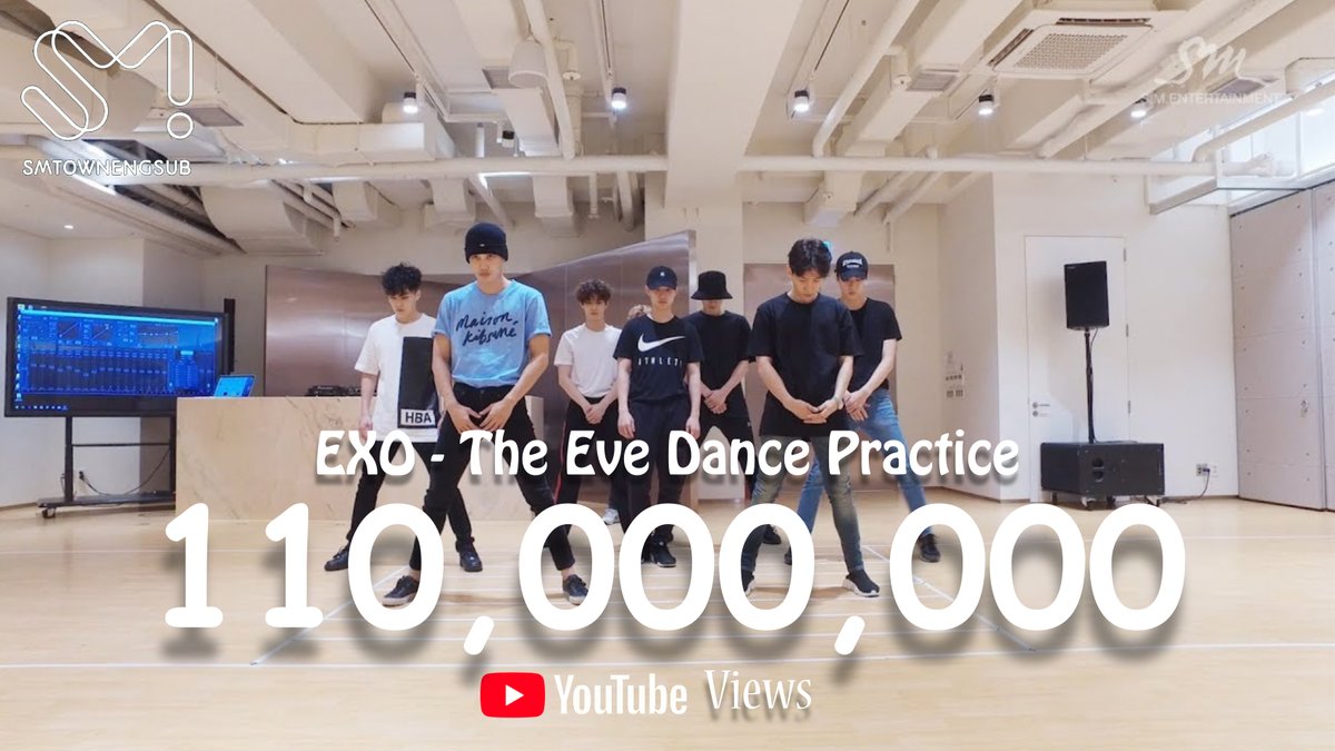 SMTownEngSub's tweet photo. .@weareoneEXO "The Eve" becomes the 1st SM Dance Practice Video to reach 110,000,000 views on YouTube https://t.co/svmBR1vp1e