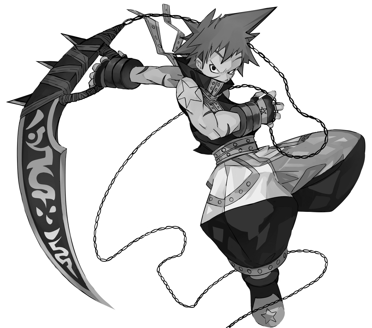 #絵をモノクロにするとかっこいい 